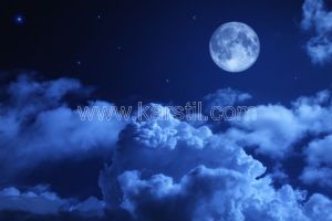 Gece-Ay-Bulutlar