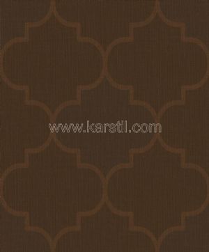 Kahverengi Geometrik Desenli Duvar Kağıdı